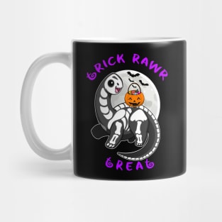 Trick Rawr Treat Halloween Dinosaur kawaii kids costume Brontosaurus Mug